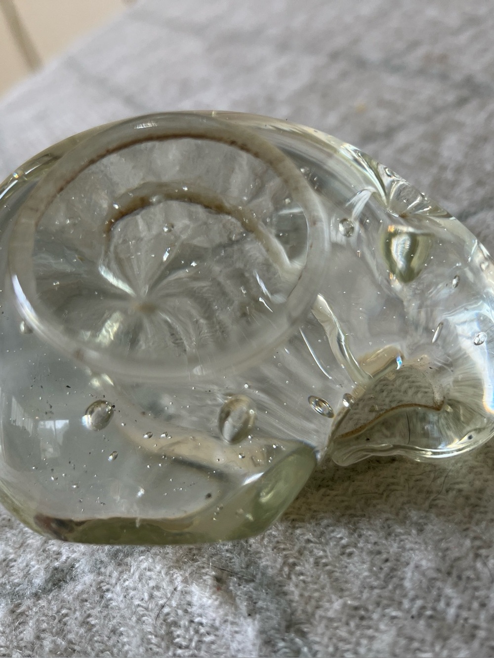Vintage Hand Blown Elephant paper weight